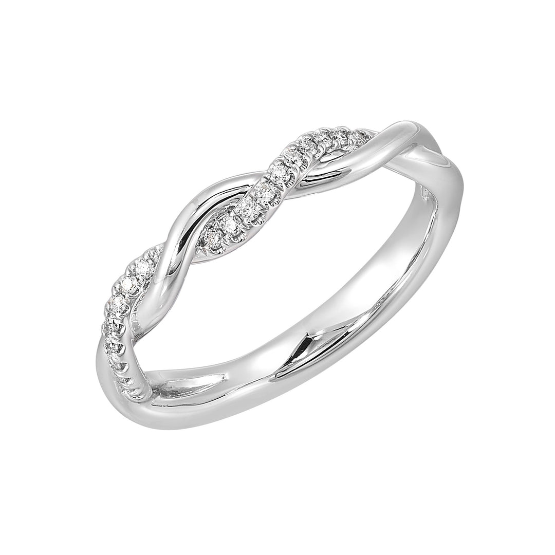 14Kt White Gold Diamond 1/10Ctw Ring