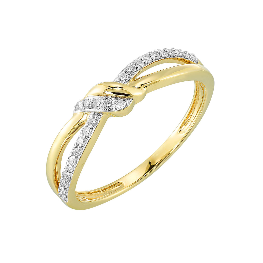 10Kt Yellow Gold Diamond 1/10Ctw Ring