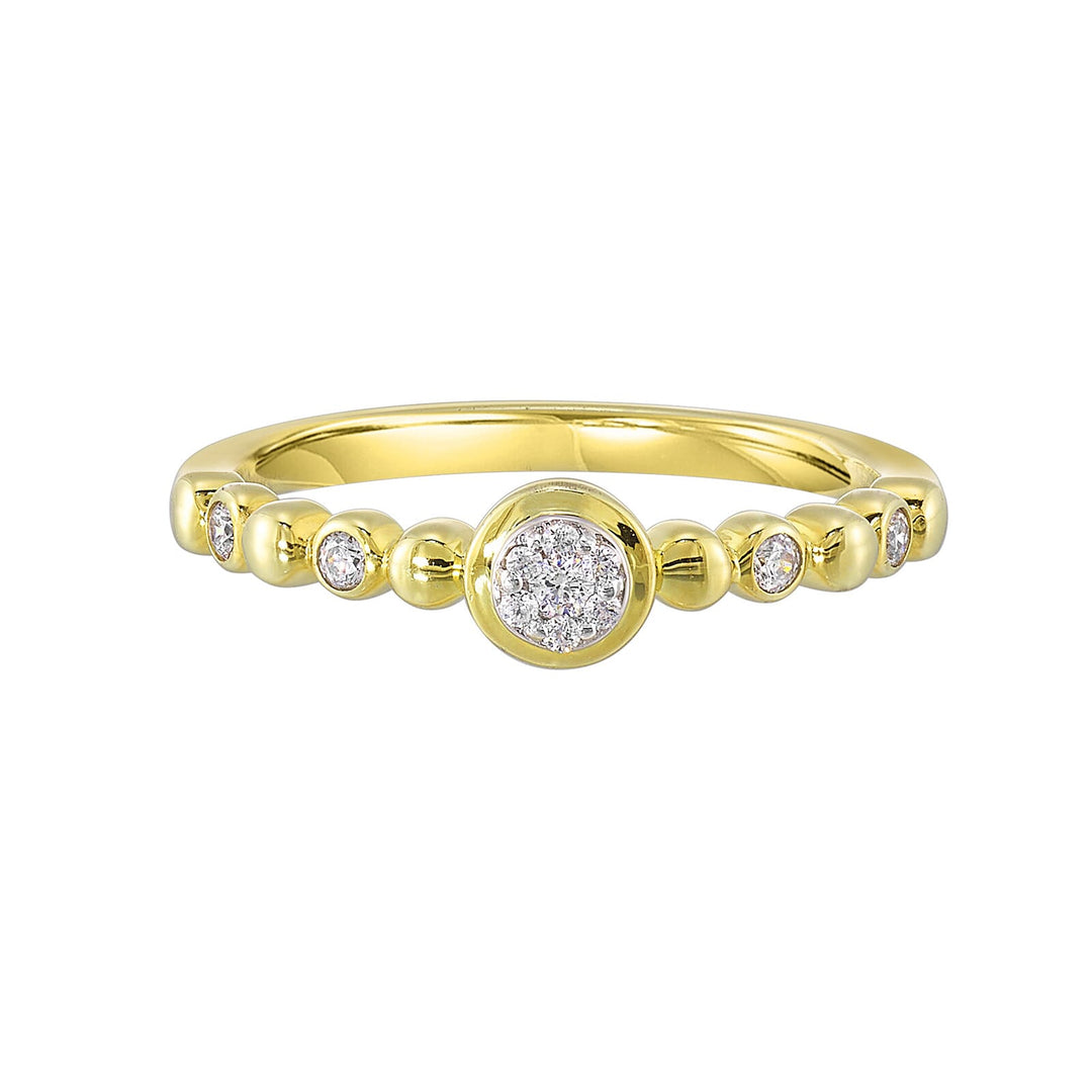 10Kt Yellow Gold Diamond 1/8Ctw Ring