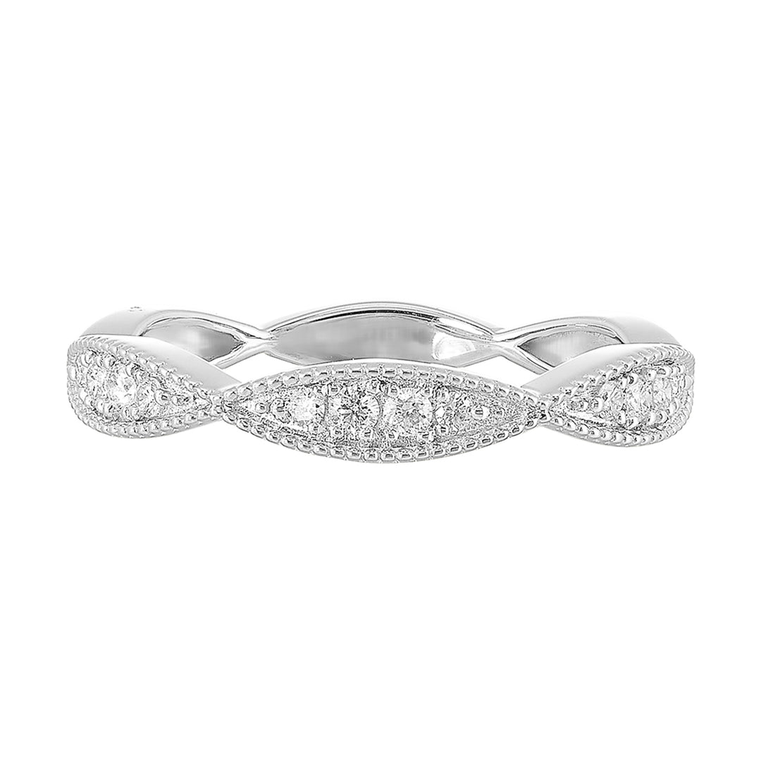 10Kt White Gold Diamond 1/5Ctw Ring