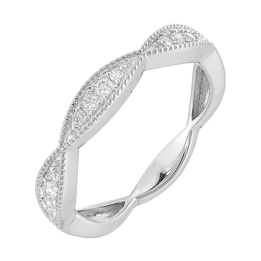 10Kt White Gold Diamond 1/5Ctw Ring