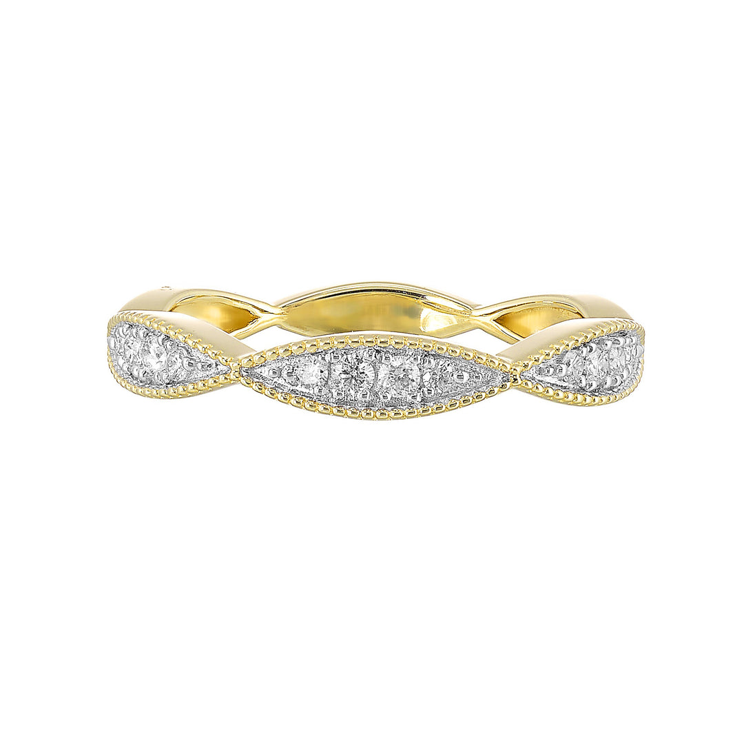 10Kt Yellow Gold Diamond 1/5Ctw Ring