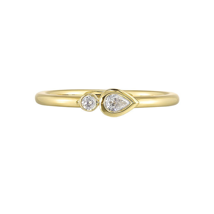 14Kt Yellow Gold Diamond 1/10Ctw Ring