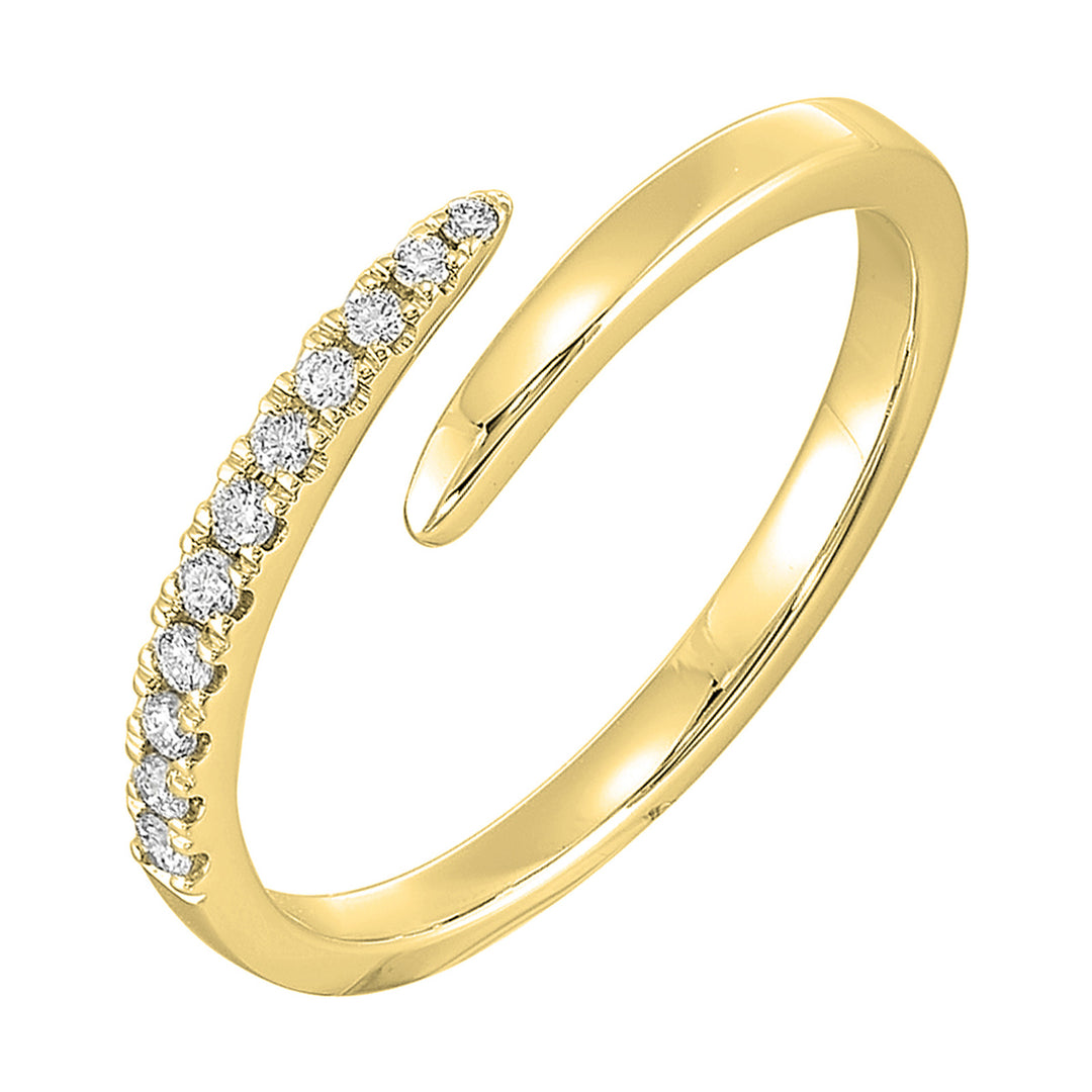 14Kt Yellow Gold Diamond 1/10Ctw Ring