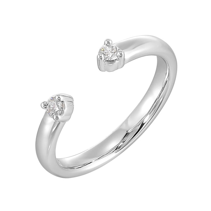 14Kt White Gold Diamond 1/10Ctw Ring
