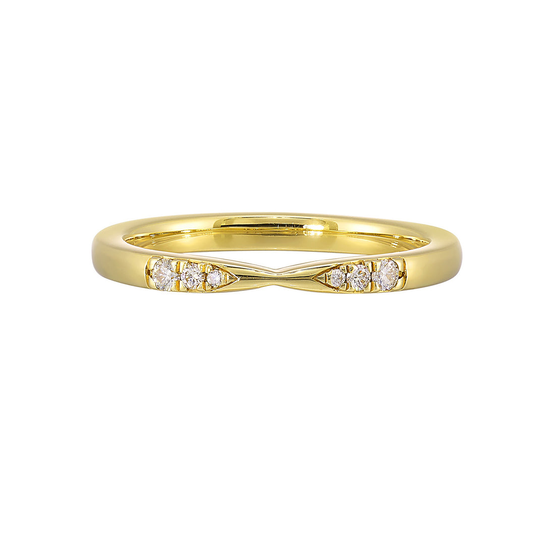 14Kt Yellow Gold Diamond 1/15Ctw Ring