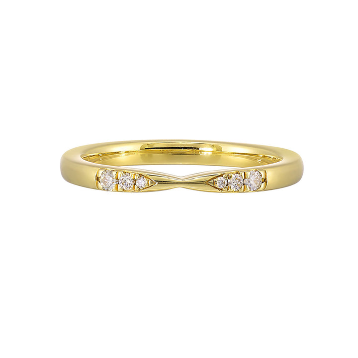 14Kt Yellow Gold Diamond 1/15Ctw Ring