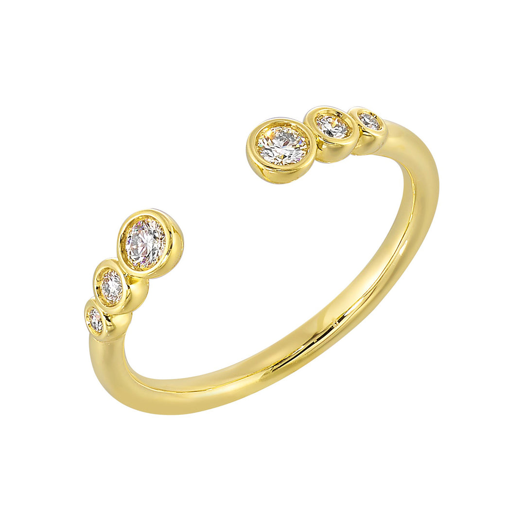 14Kt Yellow Gold Diamond 1/5Ctw Ring