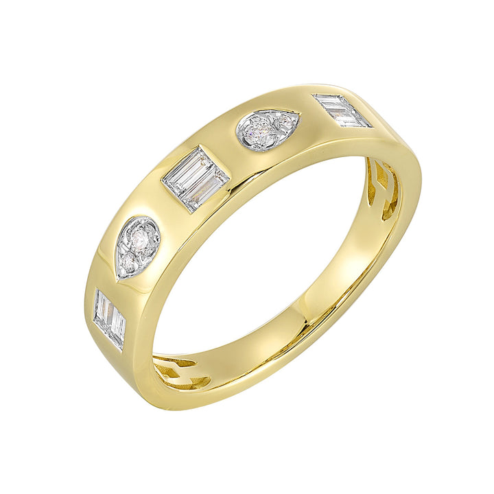 14Kt Yellow Gold Diamond 1/4Ctw Ring