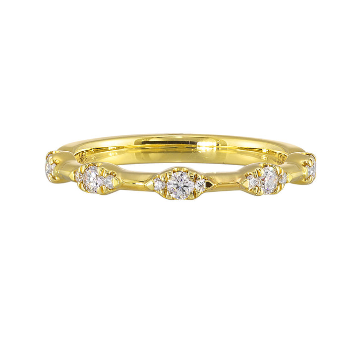 14Kt Yellow Gold Diamond 1/4Ctw Ring