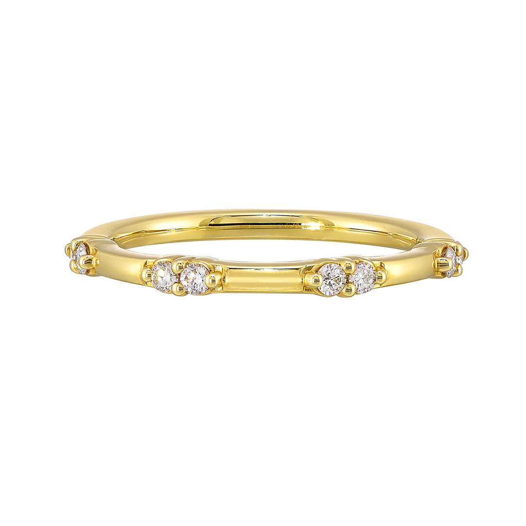 14Kt Yellow Gold Diamond 1/6Ctw Ring