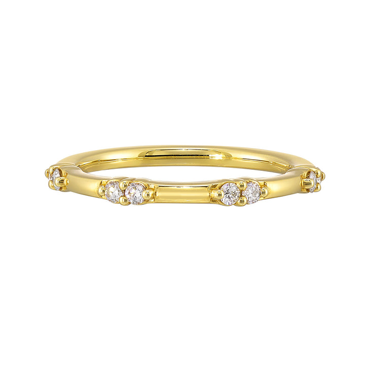 14Kt Yellow Gold Diamond 1/6Ctw Ring