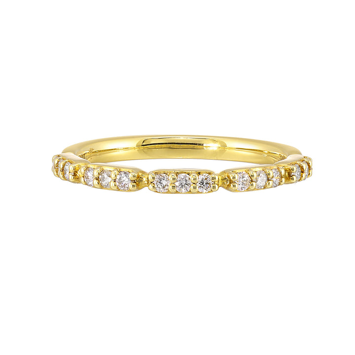 14Kt Yellow Gold Diamond 1/5Ctw Ring
