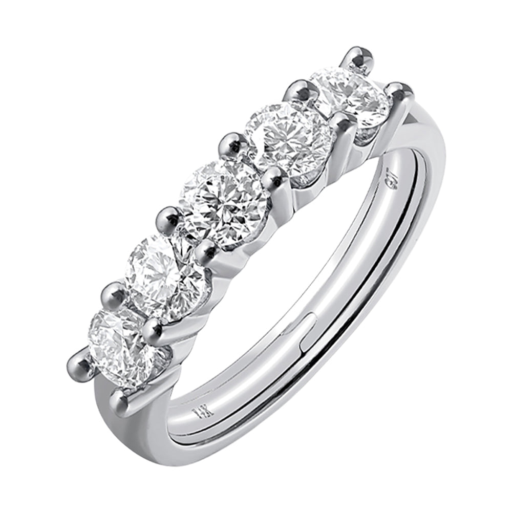 14Kt White Gold Diamond 1 1/4Ctw Ring