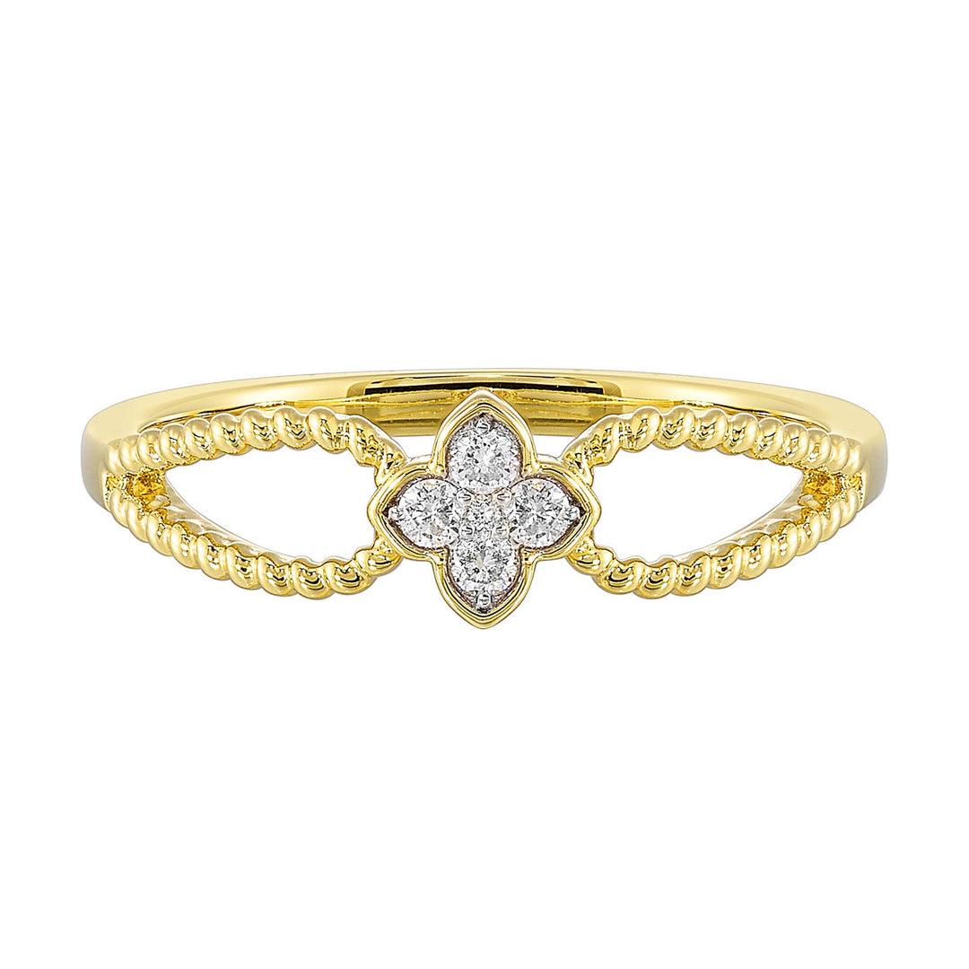 10Kt Yellow Gold Diamond 1/12Ctw Ring