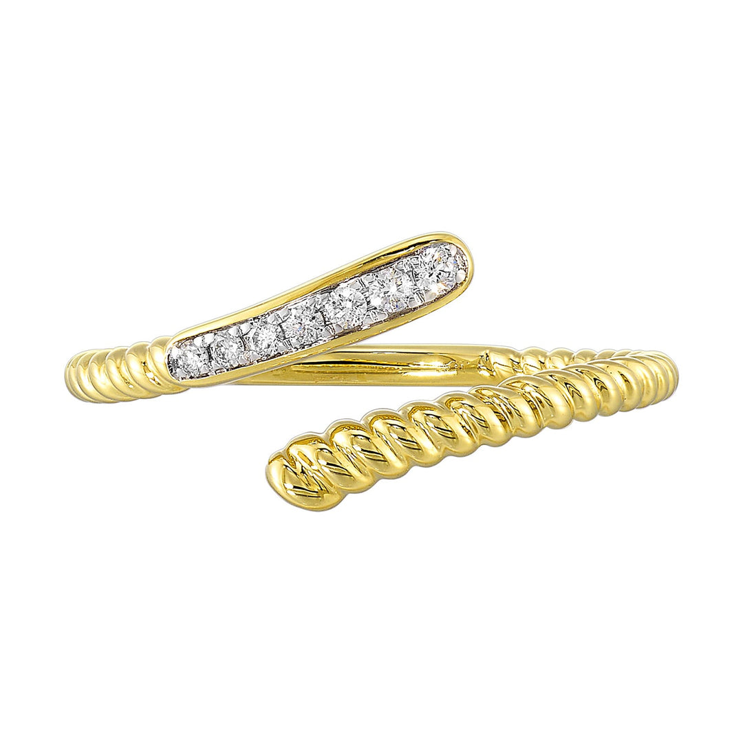 10Kt Yellow Gold Diamond 1/12Ctw Ring