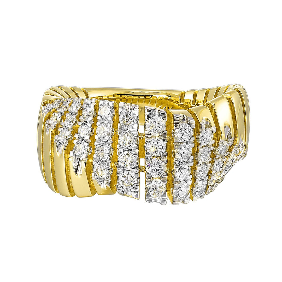 14Kt Yellow Gold Diamond 1Ctw Ring
