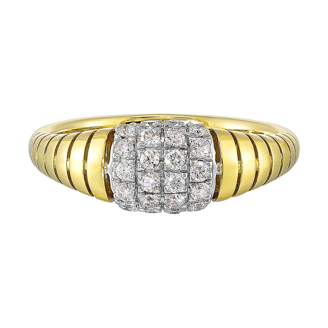 14Kt Yellow Gold Diamond 1/4Ctw Ring