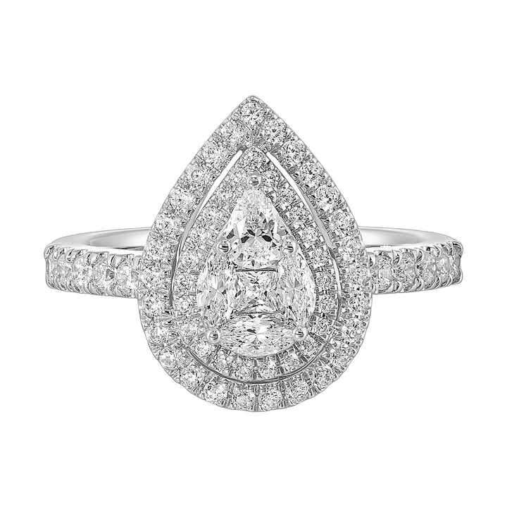 14kt White Gold Diamond 3/4Ctw Ring