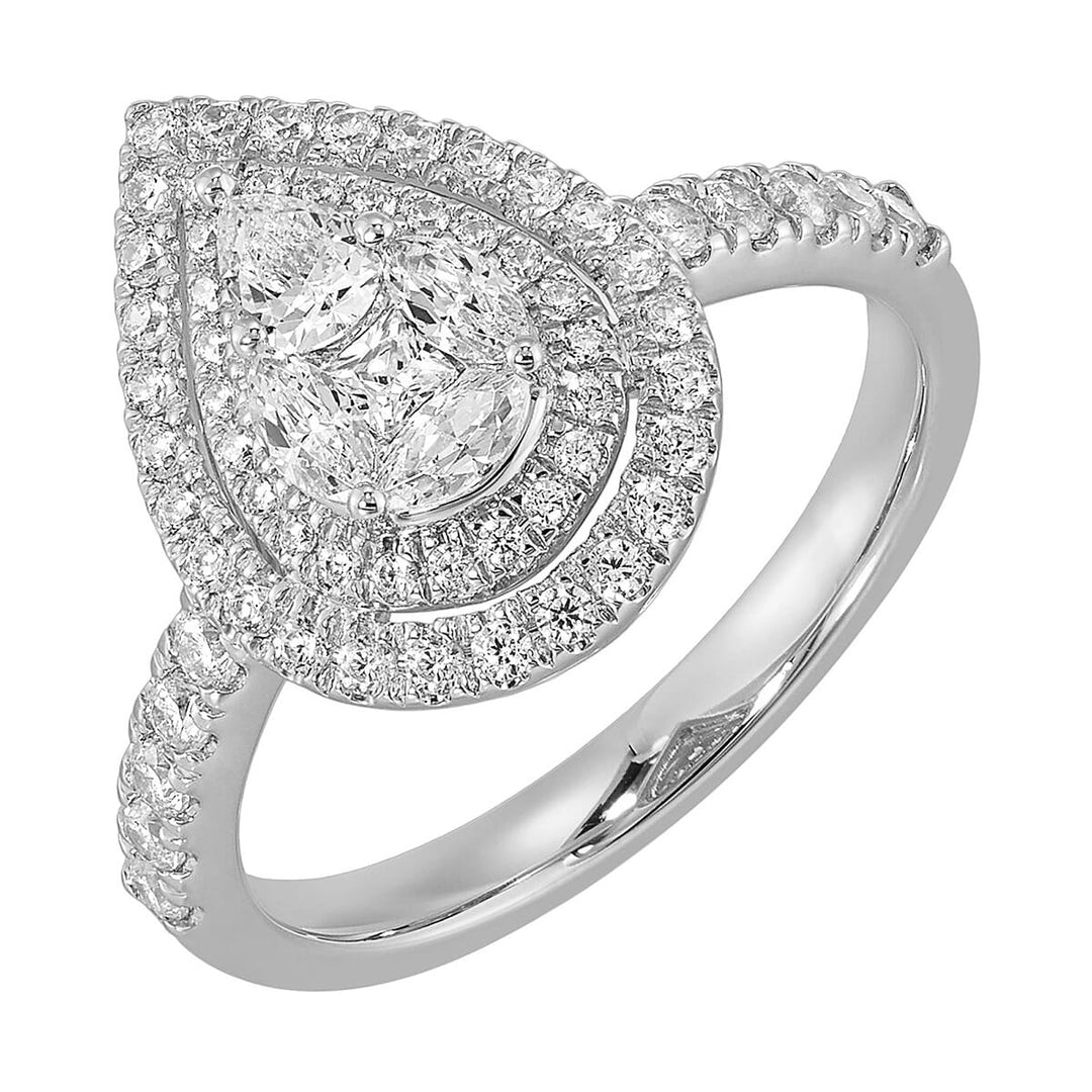 14kt White Gold Diamond 3/4Ctw Ring