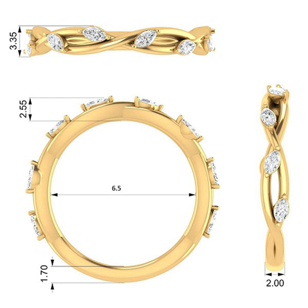14Kt Yellow Gold Diamond 1/4Ctw Ring