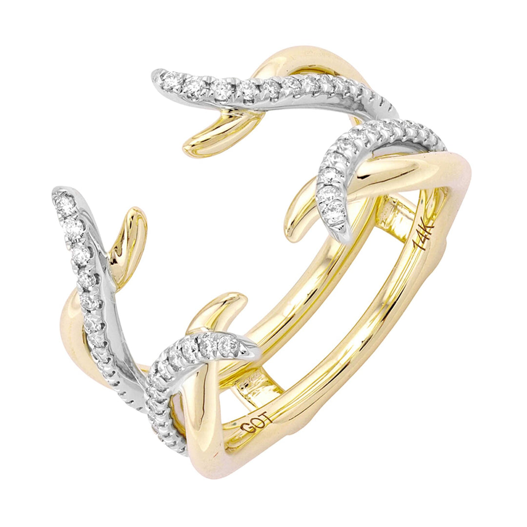 14Kt White Yellow Gold Diamond 1/3Ctw Ring