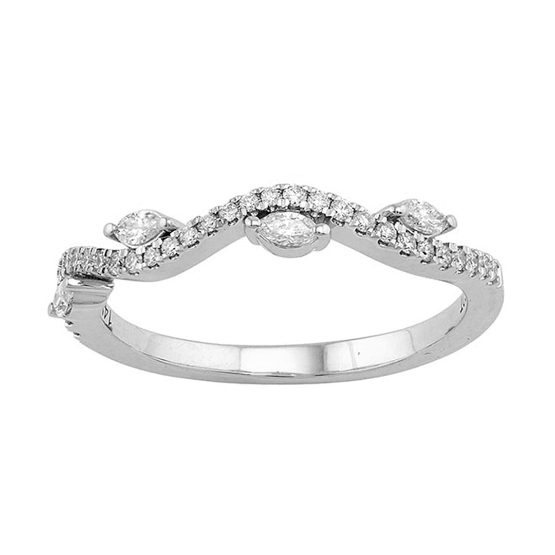 14Kt White Gold Diamond 1/4Ctw Ring