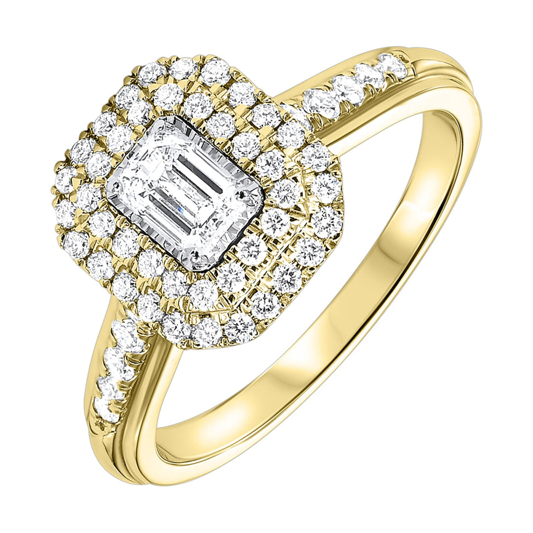 14Kt Yellow Gold Diamond 3/4Ctw Ring