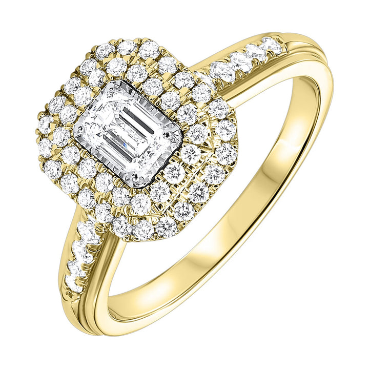 14Kt Yellow Gold Diamond 3/4Ctw Ring