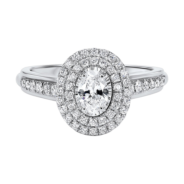 14Kt White Gold Diamond 3/4Ctw Ring