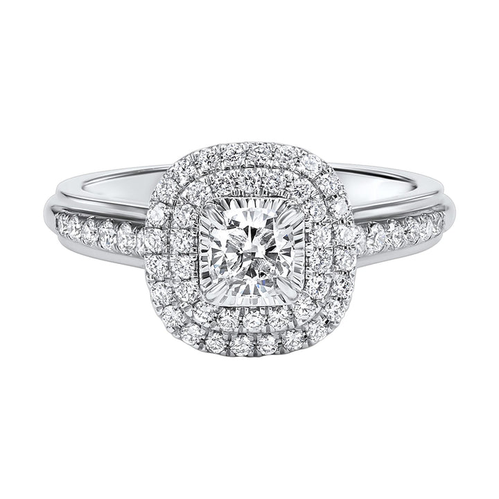 14Kt White Gold Diamond 3/4Ctw Ring