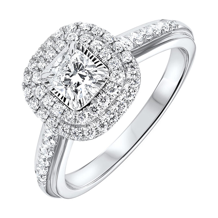 14Kt White Gold Diamond 3/4Ctw Ring