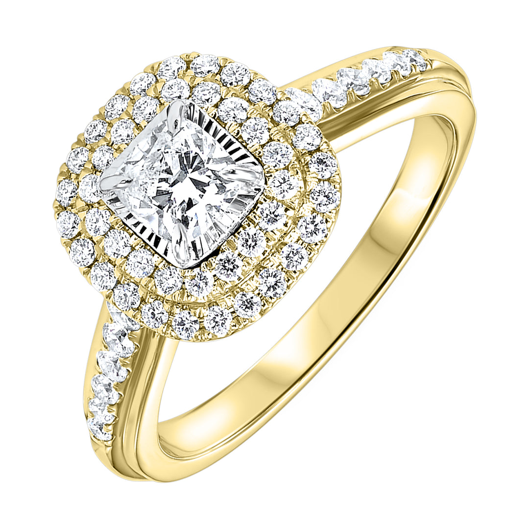 14Kt Yellow Gold Diamond 3/4Ctw Ring