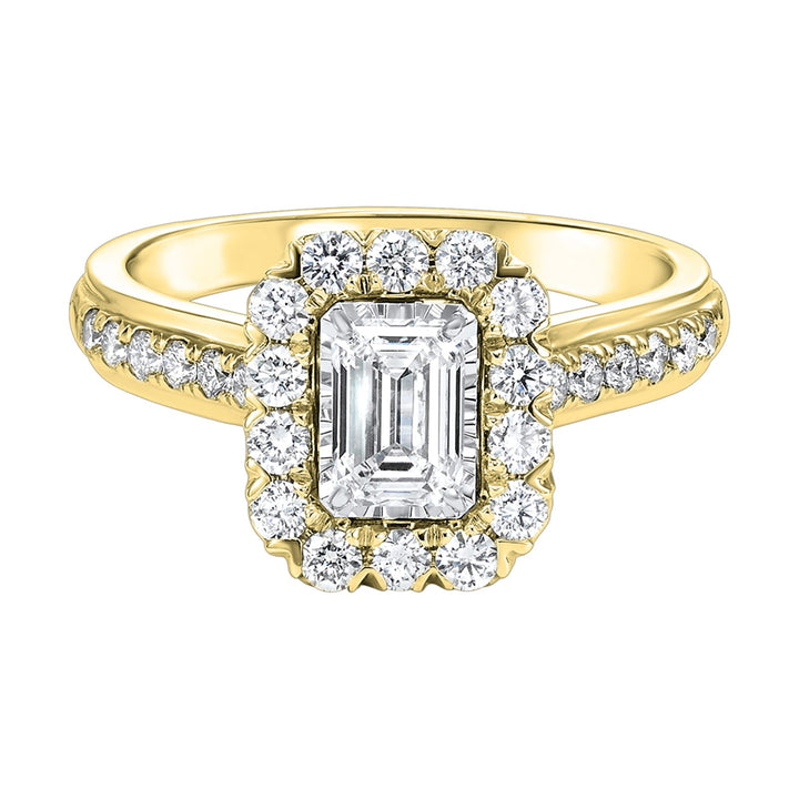 14Kt Yellow Gold Diamond 1Ctw Ring