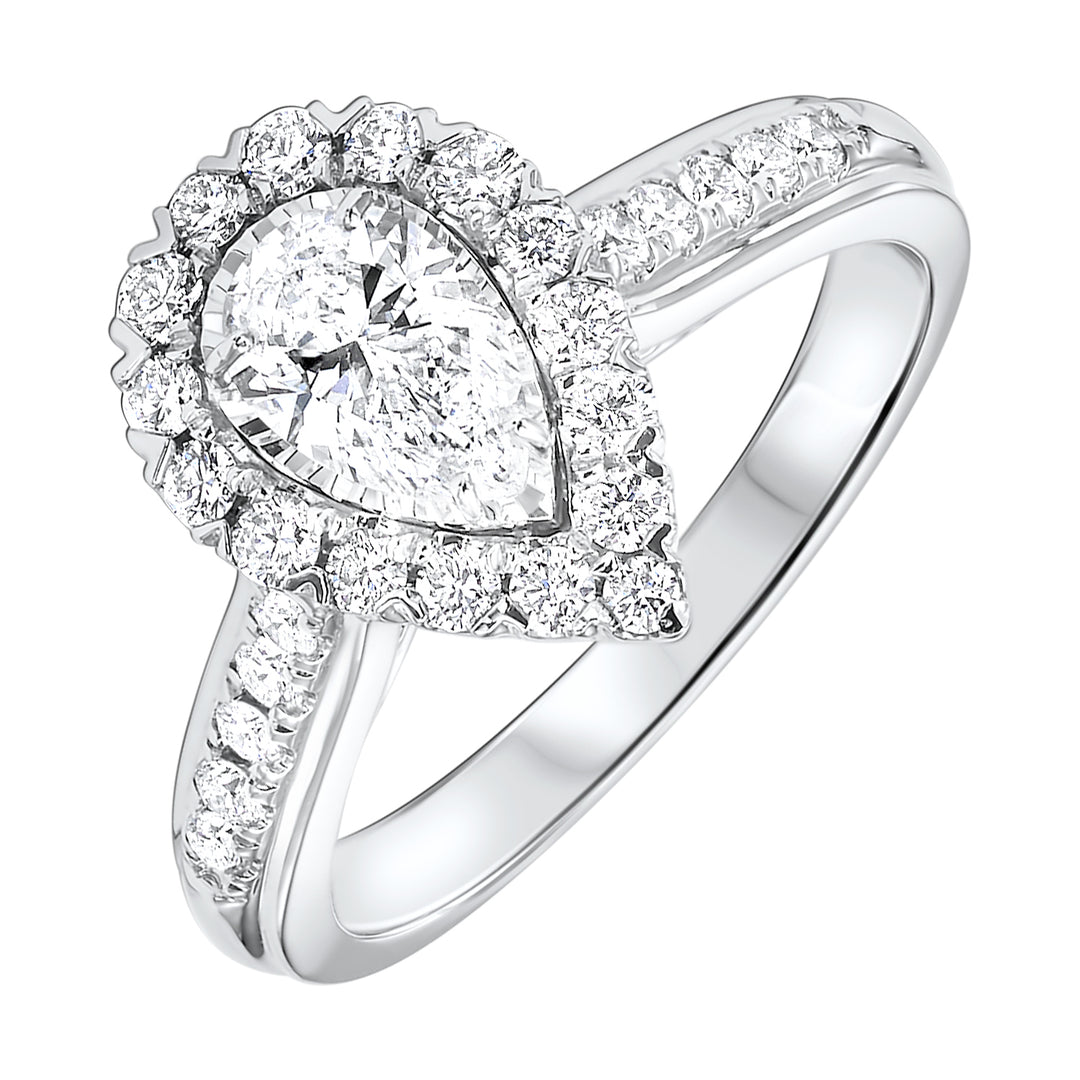 14Kt White Gold Diamond 1Ctw Ring