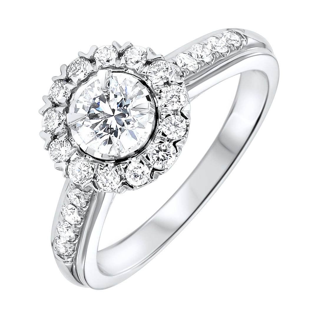 14Kt White Gold Diamond 1Ctw Ring