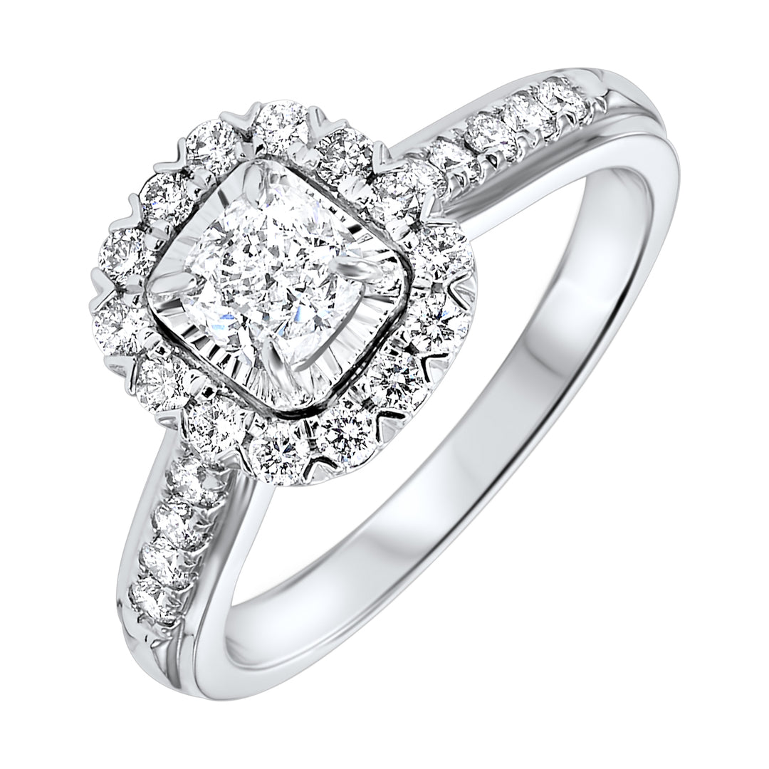 14Kt White Gold Diamond 1Ctw Ring