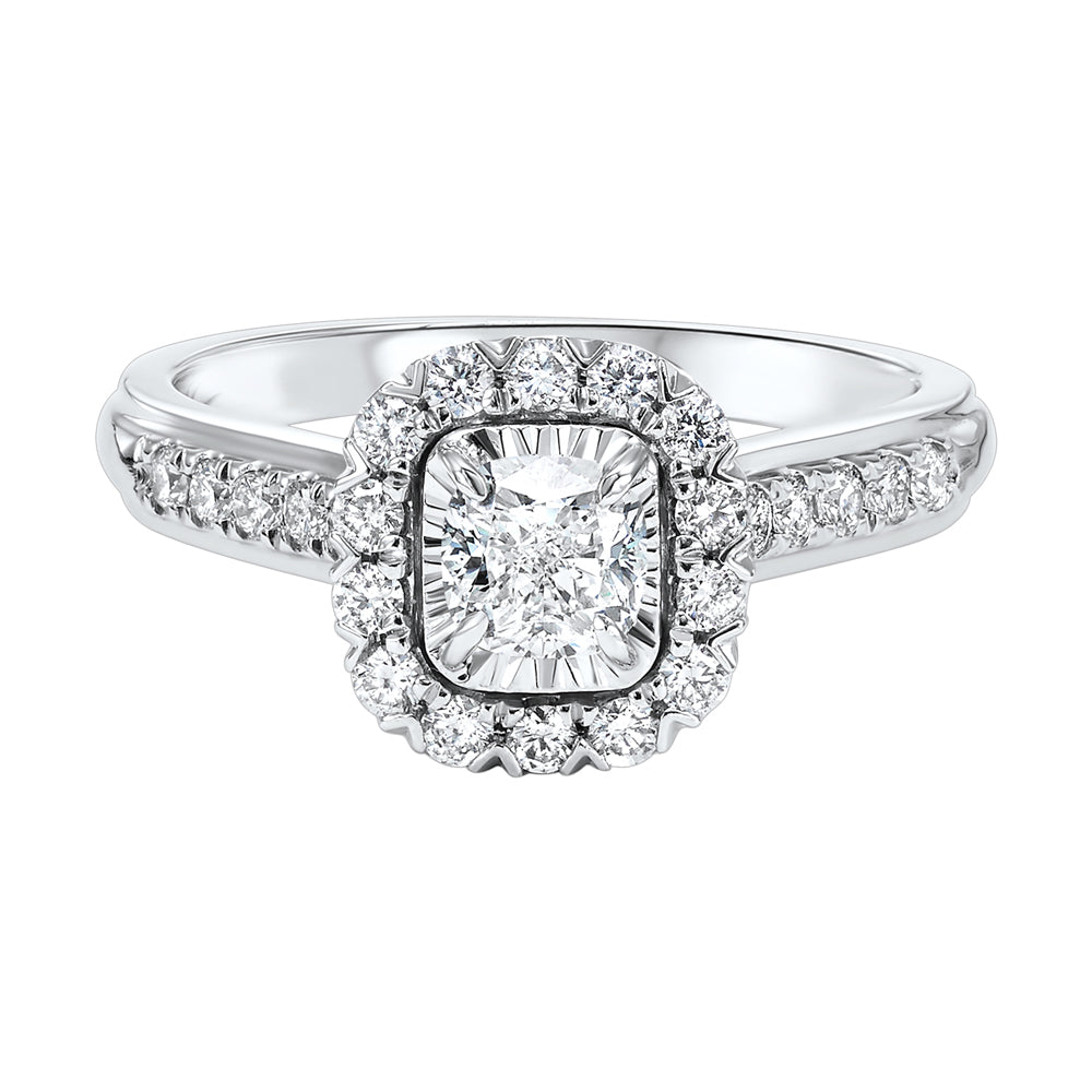 14Kt White Gold Diamond 1Ctw Ring