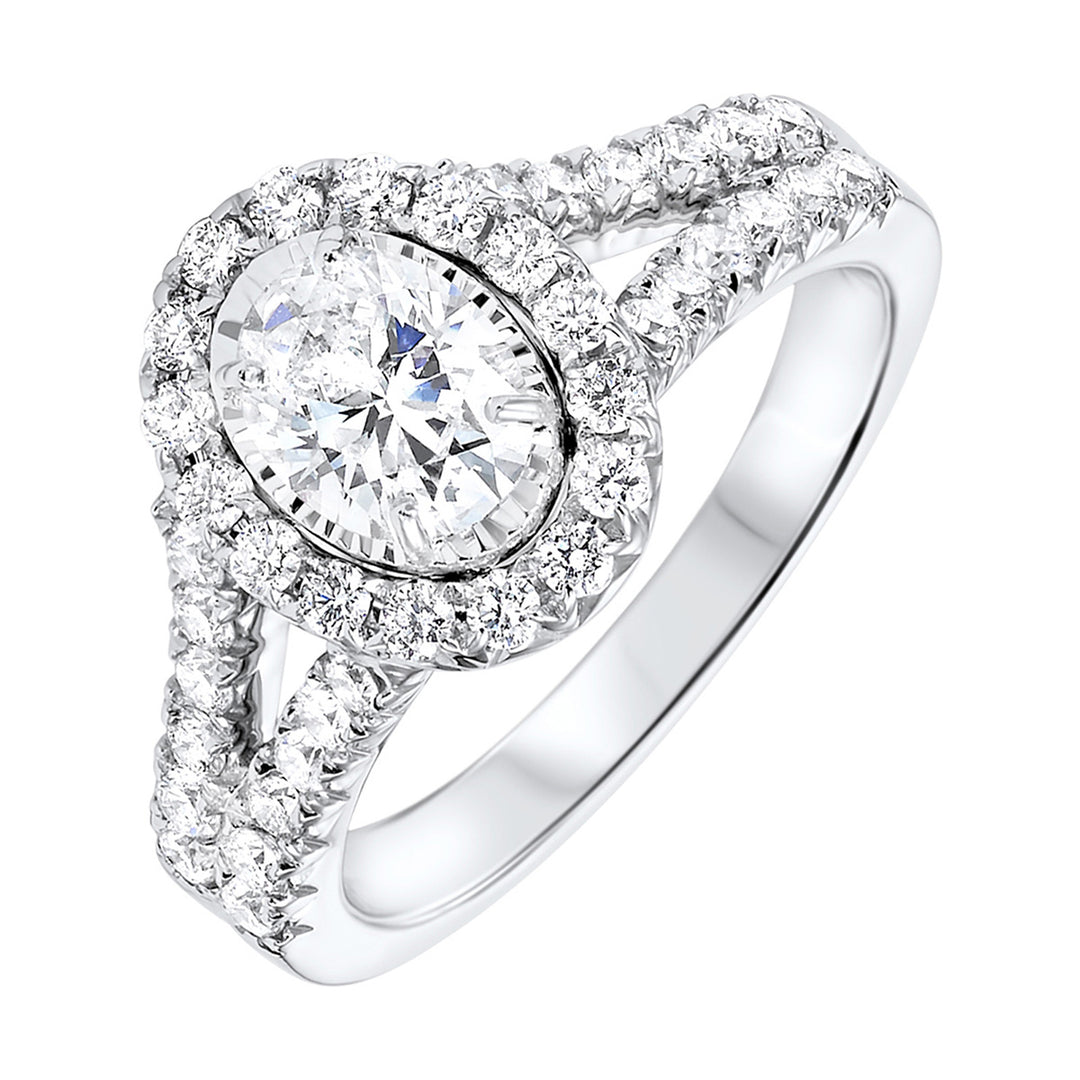 14Kt White Gold Diamond 1 1/2Ctw Ring