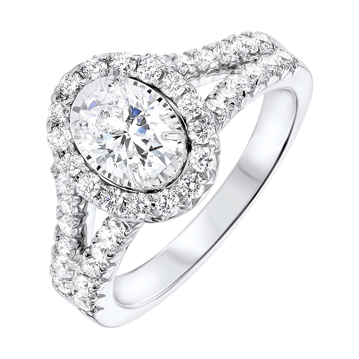 14Kt White Gold Diamond 1 1/2Ctw Ring