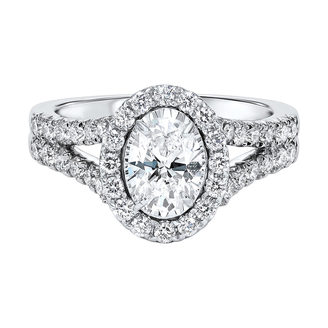 14Kt White Gold Diamond 1 1/2Ctw Ring