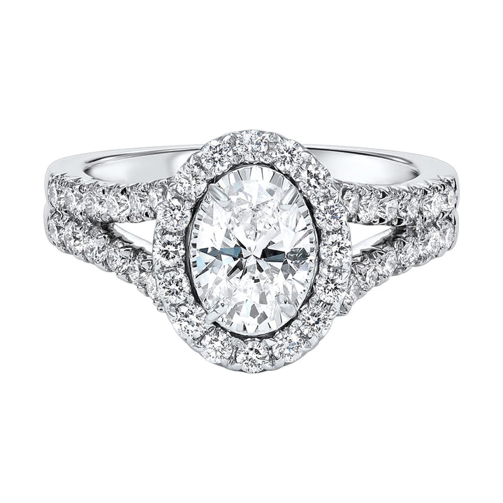 18Kt White Gold Diamond 1 1/2Ctw Ring
