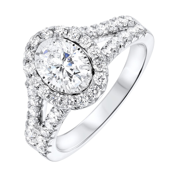 18Kt White Gold Diamond 1 1/2Ctw Ring