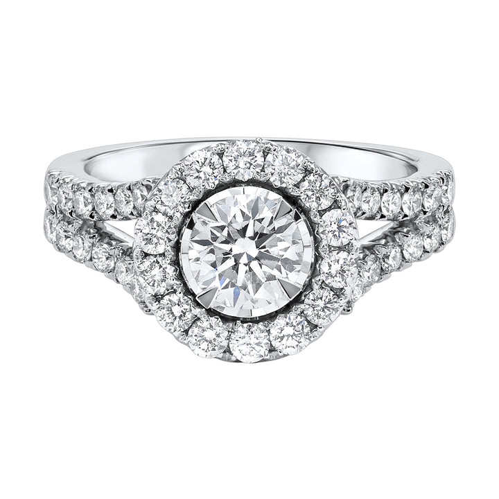 14Kt White Gold Diamond 1 5/8Ctw Ring