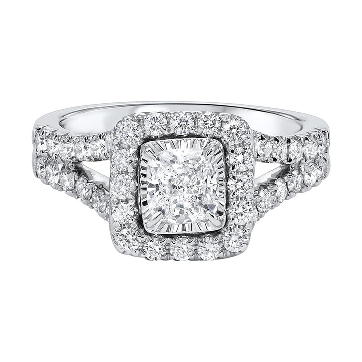 14Kt White Gold Diamond 1 1/2Ctw Ring