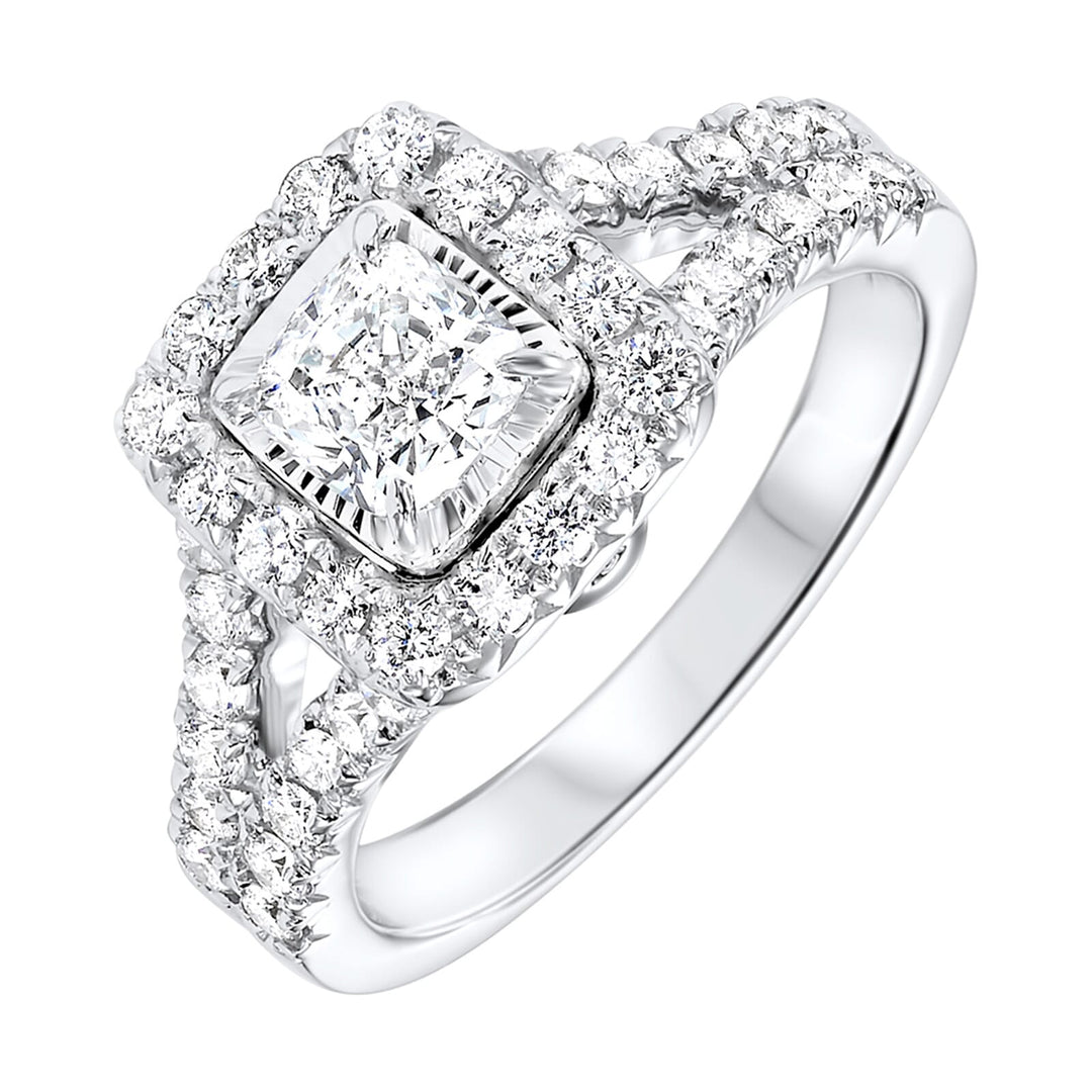 14Kt White Gold Diamond 1 1/2Ctw Ring