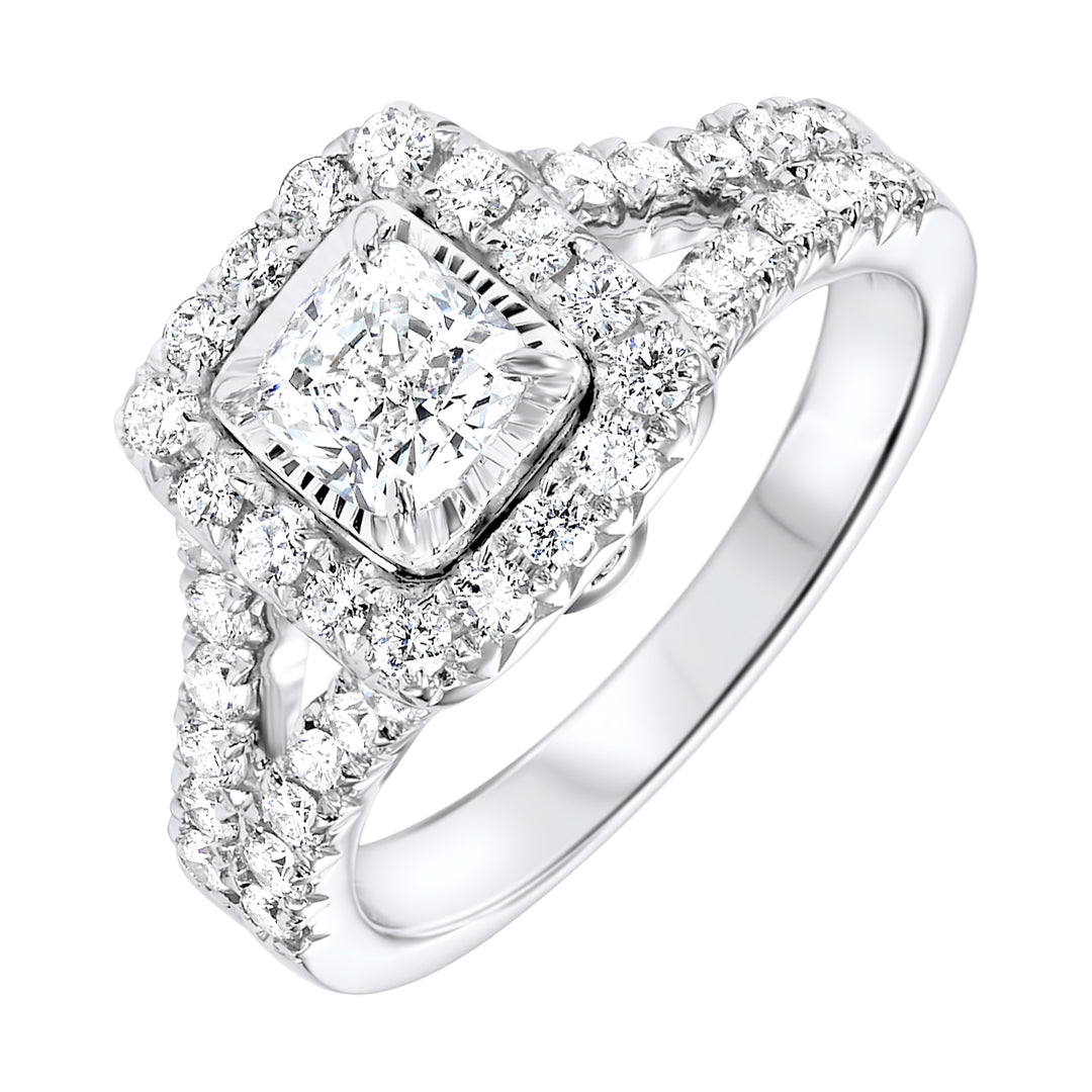 14Kt White Gold Diamond 1 1/2Ctw Ring
