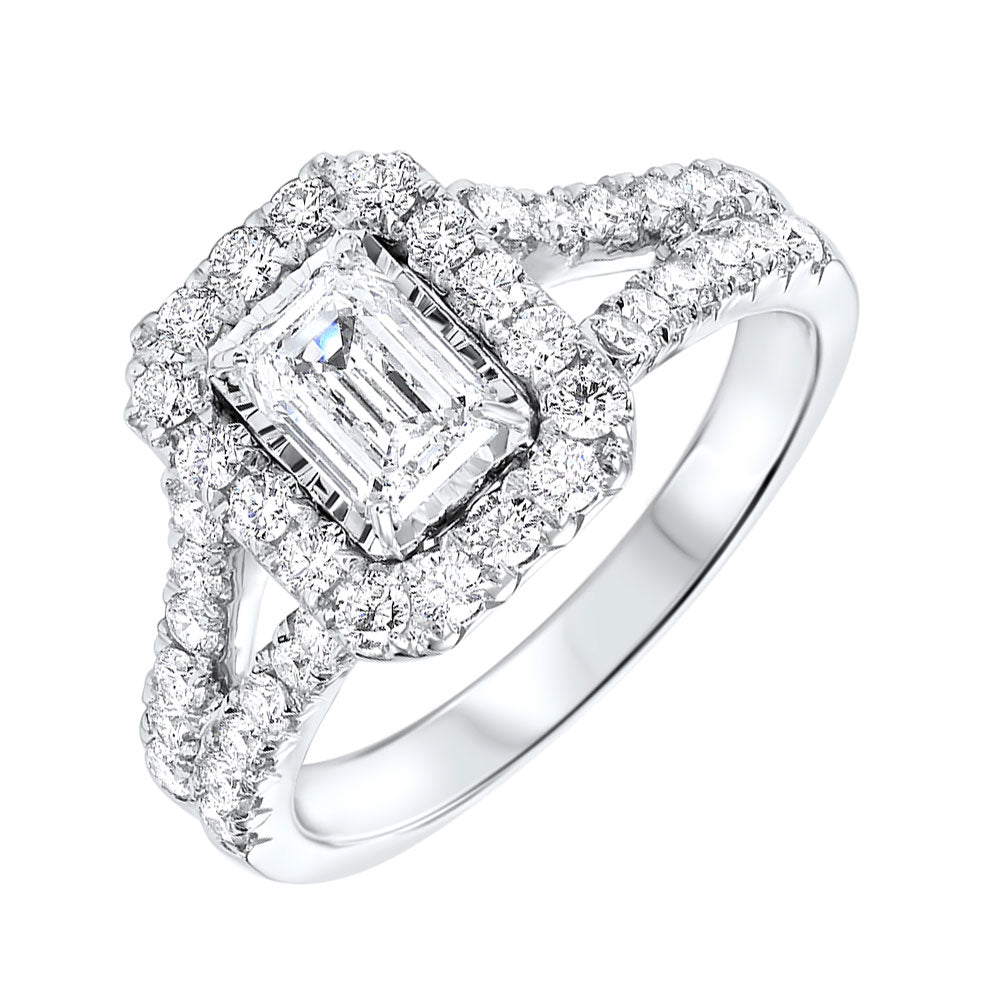Platinum White Diamond 1 5/8Ctw Ring