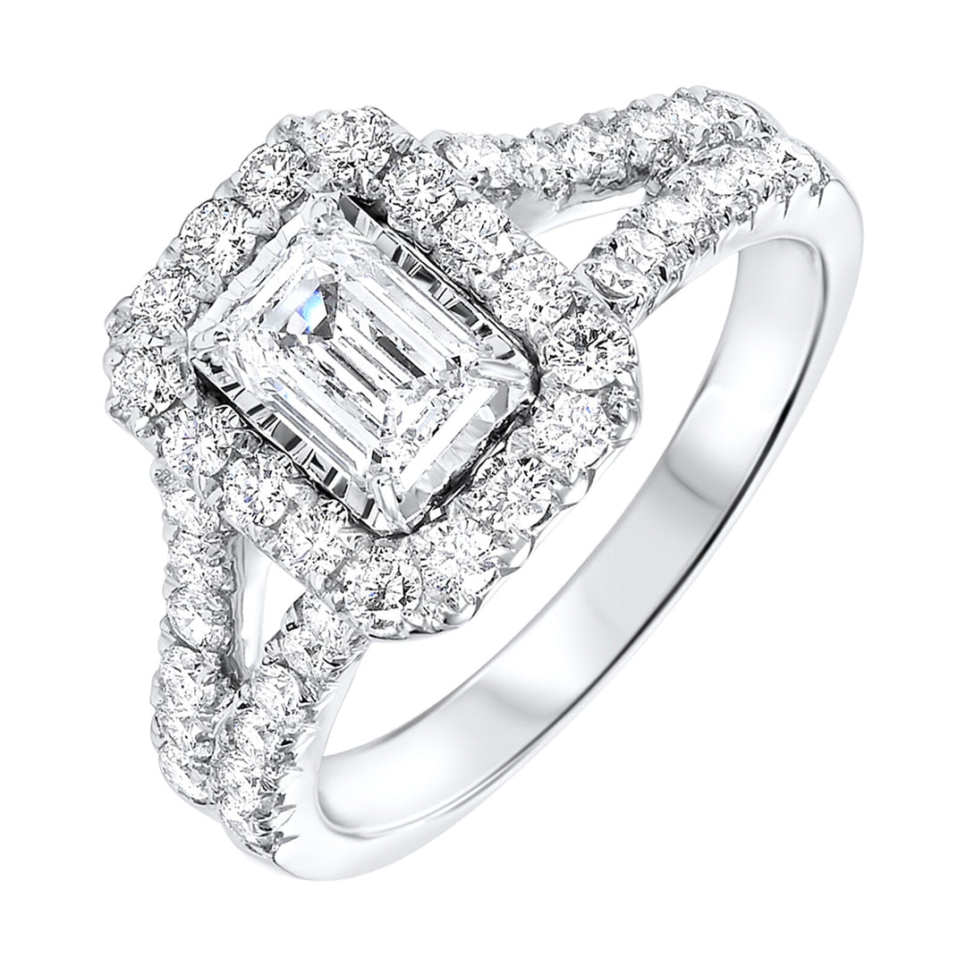 Platinum White Diamond 1 5/8Ctw Ring