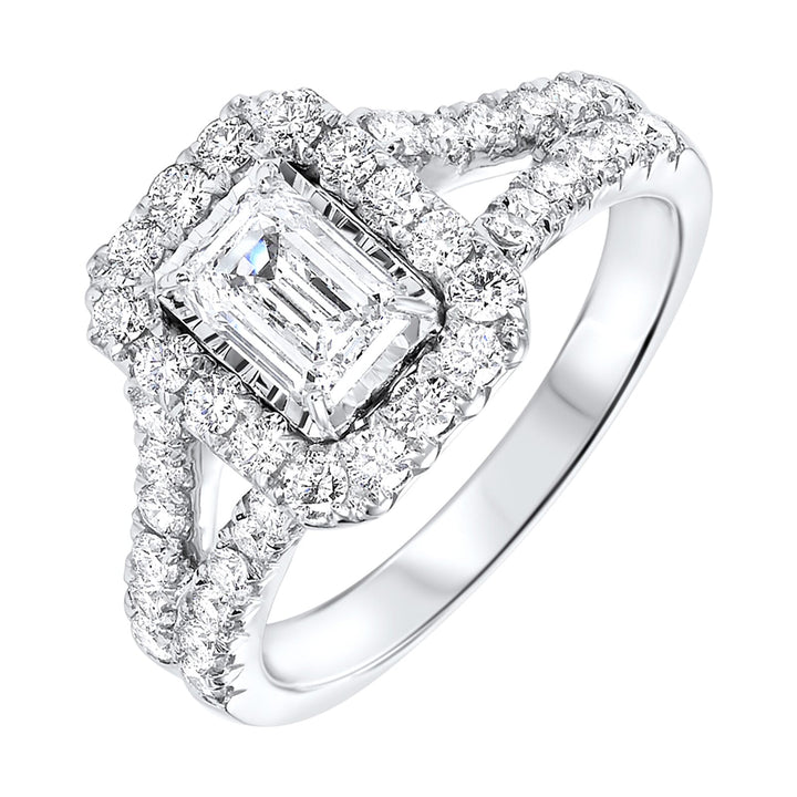 Platinum White Diamond 1 5/8Ctw Ring